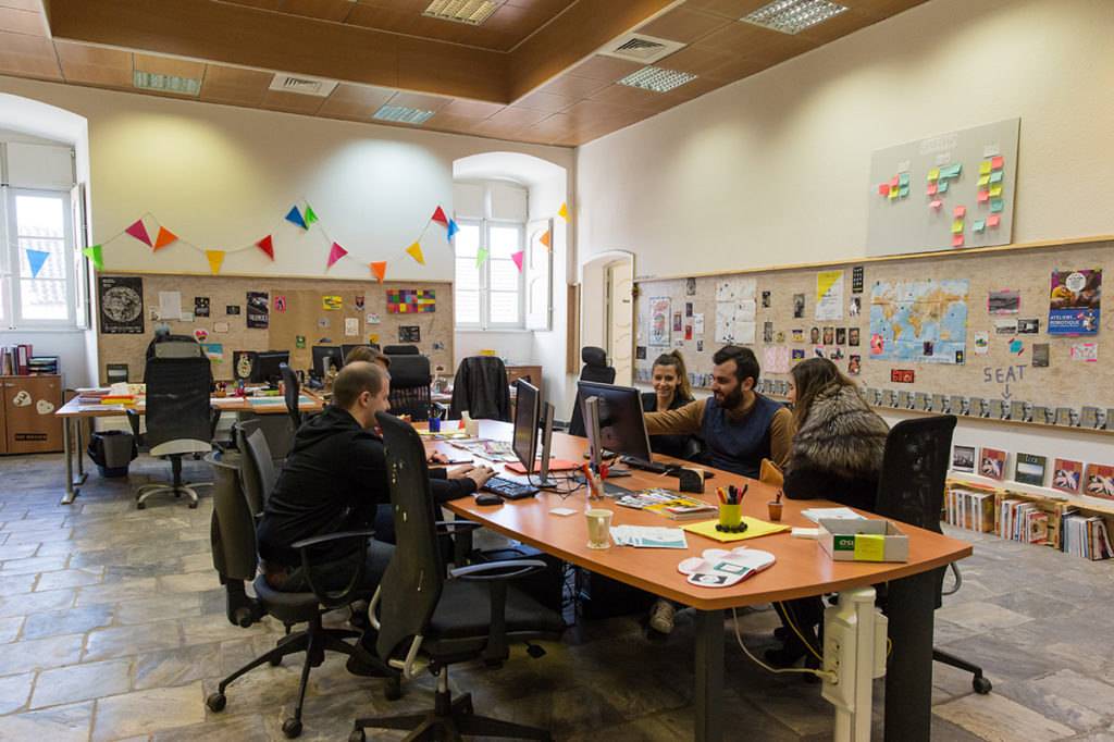 L’espace de coworking de l'université de Corte © Université de Corse - Raphaël Poletti